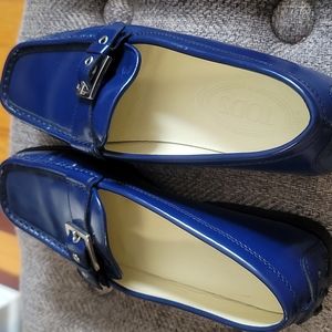 Tod's Slip On Loafers Blue Size 37 (7 US)